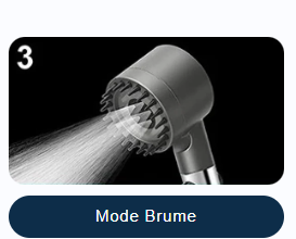 NüVia™ pommeau de douche haute pression