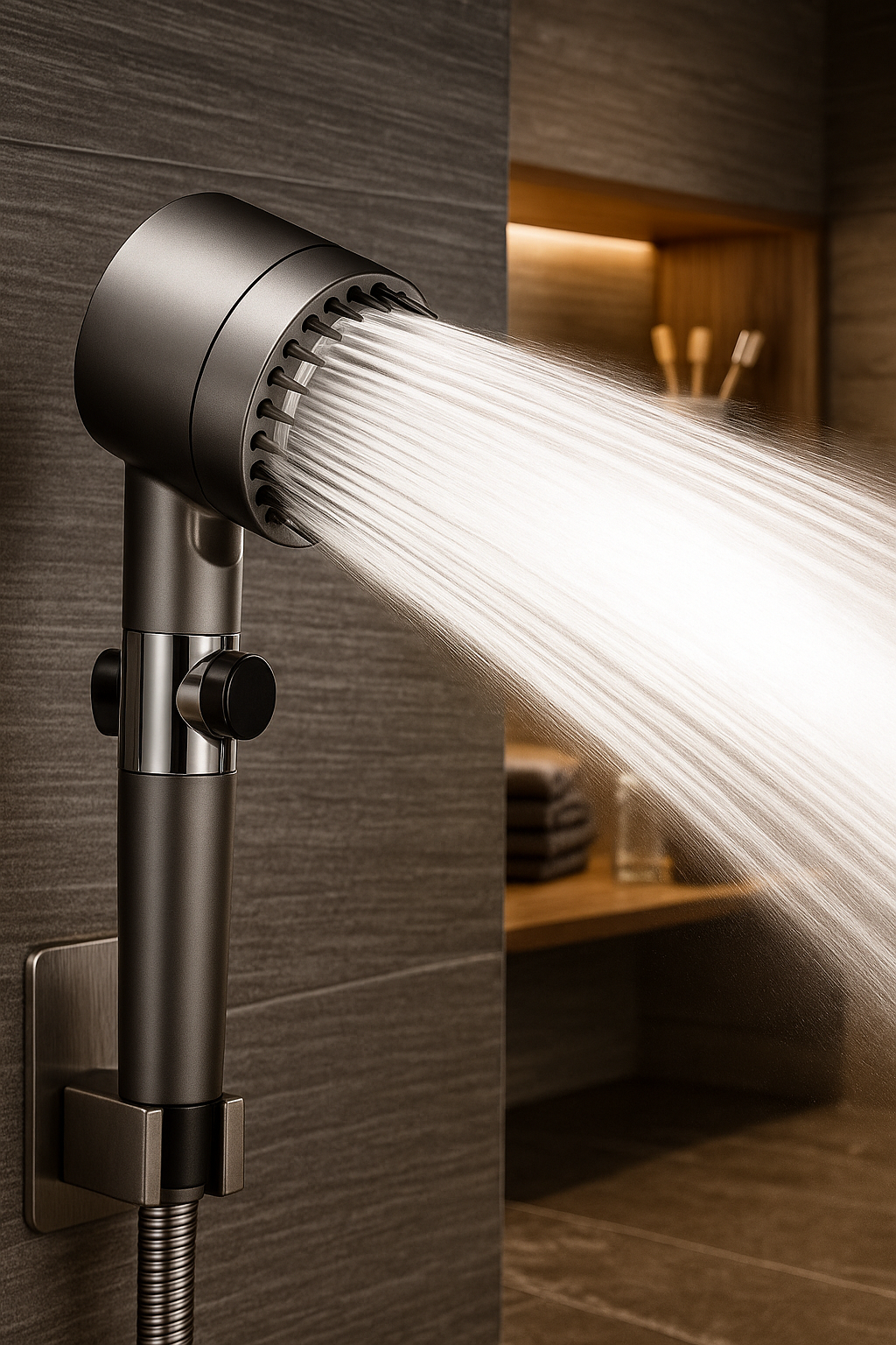 NüVia™ pommeau de douche haute pression